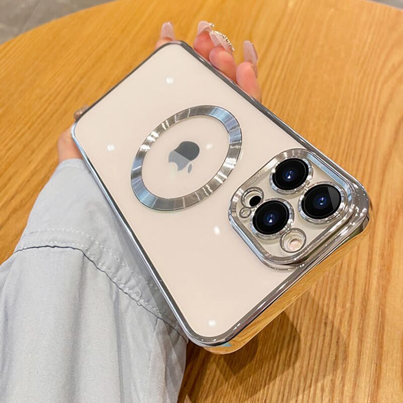 For iPhone X/XS 7/8 Magnetic Case Clear Slim Shockproof Case Cover