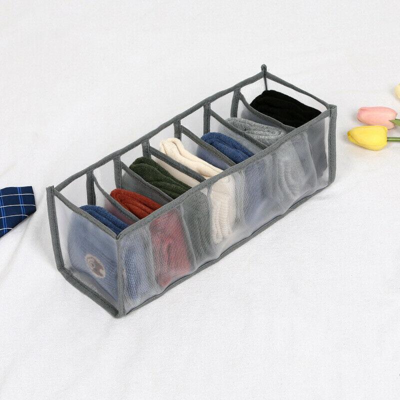 Foldable Drawer Organizer Divider Bra Sock Underwear Storage Closet Wardrobe Box