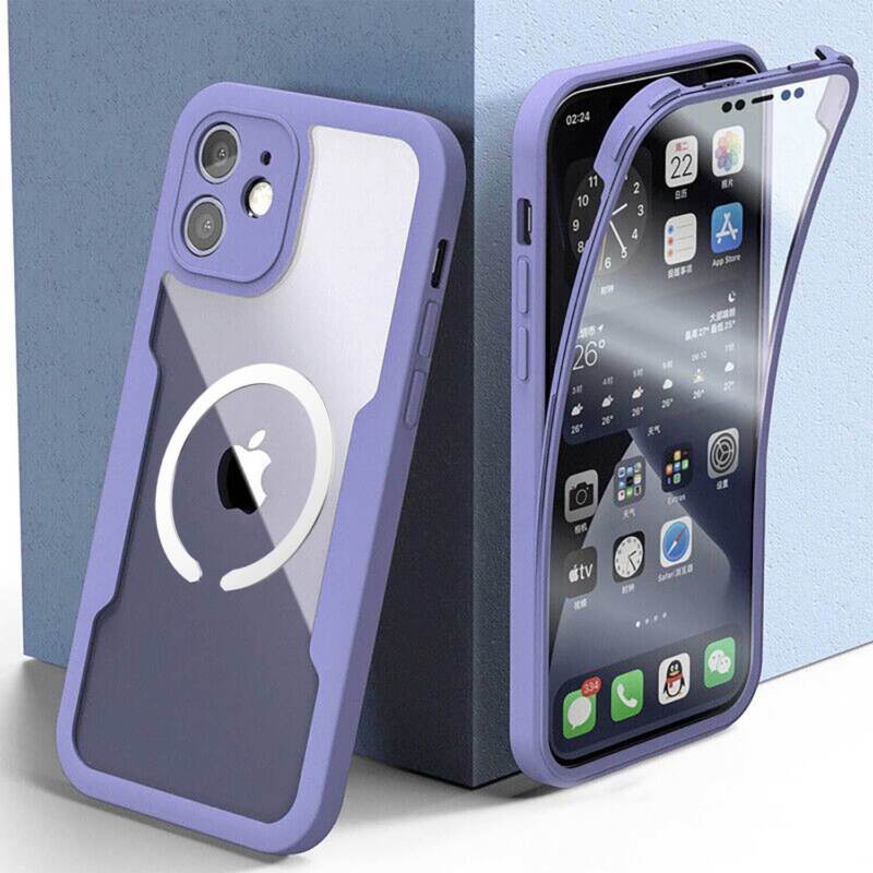 For iPhone 14 13 12 11 Pro Max  Shockproof Rugged 360 Full Body Clear Case Cover