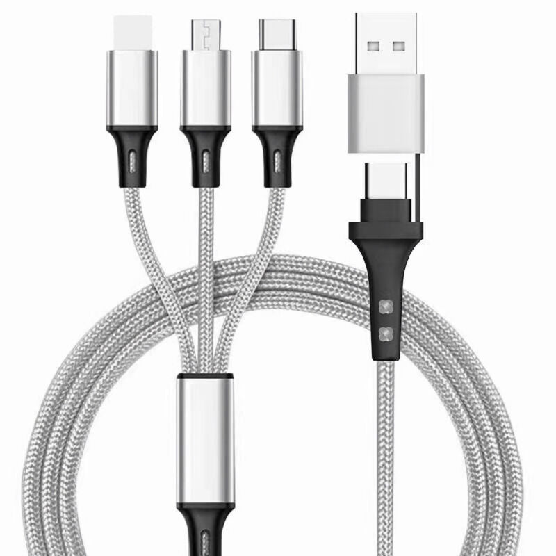 5 in 1 Multi USB Charger Charging Cable For iPhone USB TYPE C Android Micro
