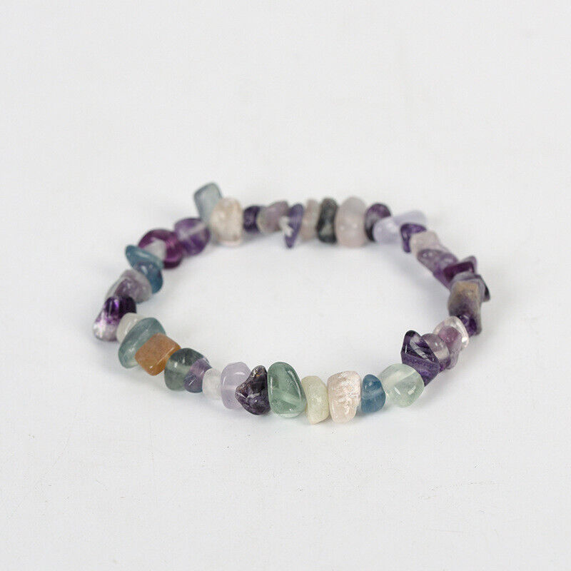 Natural Gemstone Tumbled Crystal Fitbit Versa 4  Chakra Wicca Jewelry Rose Quartz Bracelet