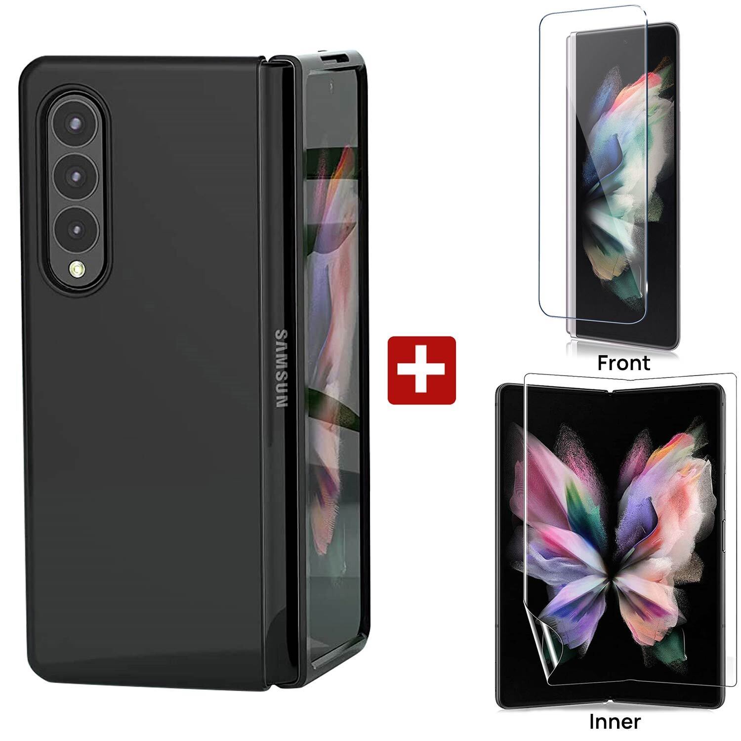 MAXSHIELD For Samsung Galaxy Z Fold 4 5G Case Heavy Duty Shockproof Cover