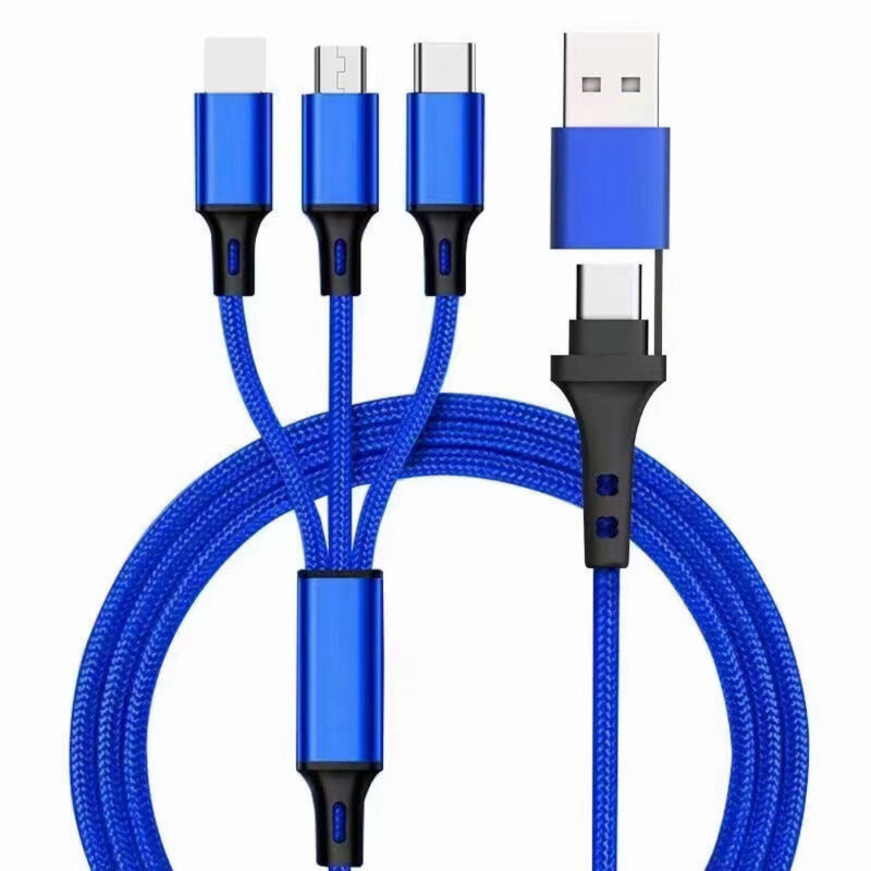5 in 1 Multi USB Charger Charging Cable For iPhone USB TYPE C Android Micro