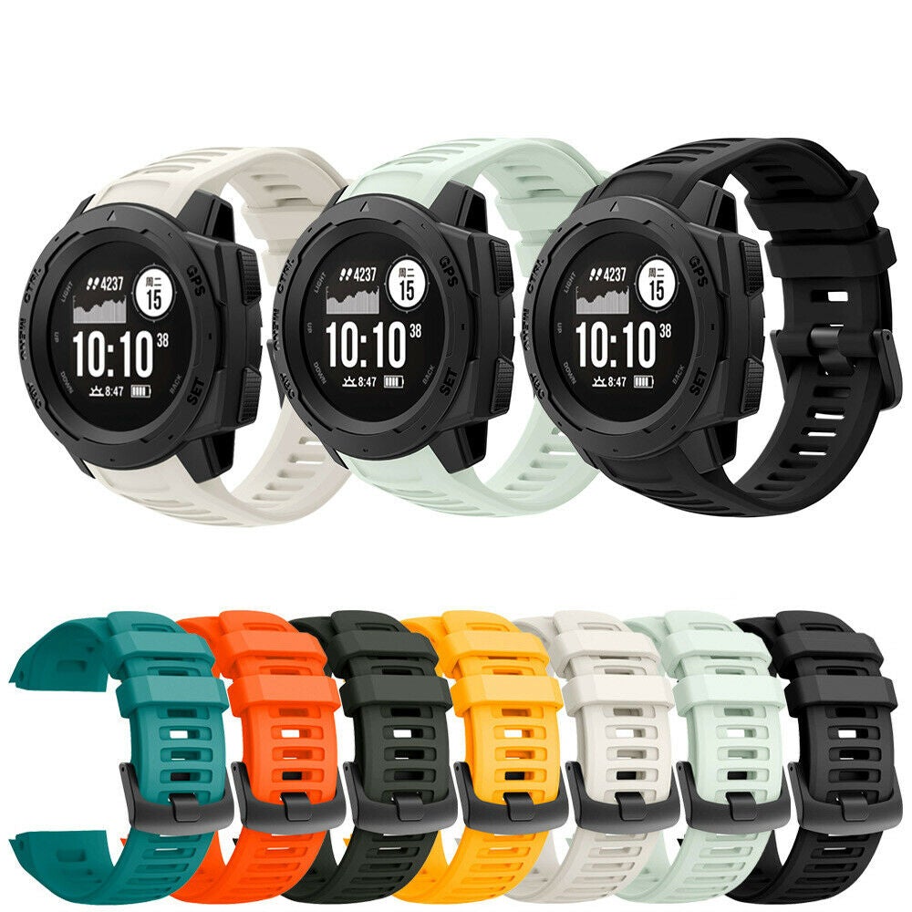 For Garmin Instinct Sports Tactical Dual Power Silicone Band Replacement Strap
