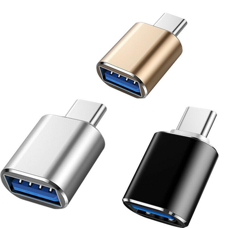 3X USB-C OTG Data Adapter USB Type C Male to USB 3.1 A Female Cable Converter