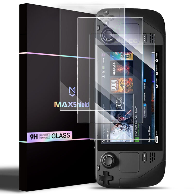 MAXSHIELD For Valve Steam Deck 2022&2021 Tempered Glass Screen Protector AU
