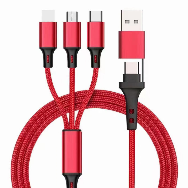 5 in 1 Multi USB Charger Charging Cable For iPhone USB TYPE C Android Micro