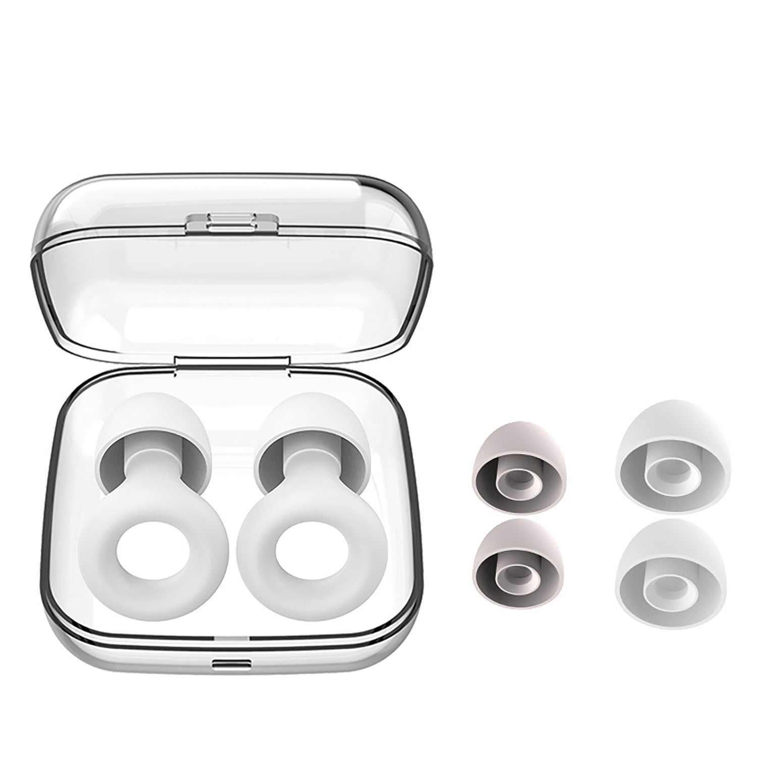 Ultra Soft Silicone Ear Plug Noise Reduction Flexible Reusable Study Sleep Plugs