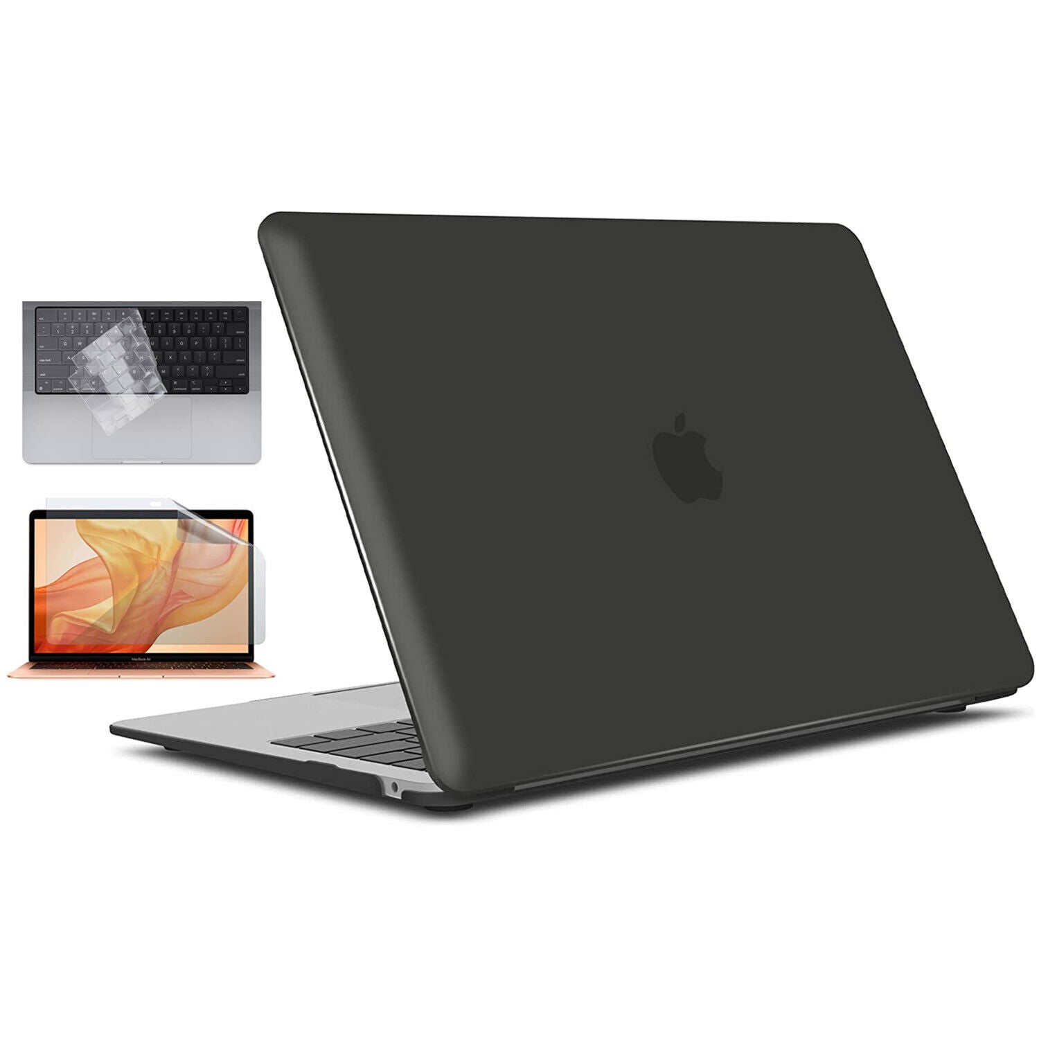 For Macbook Air M2 13.6'' A2681 Matte Crystal Black Case Cover Hard Shell 2022