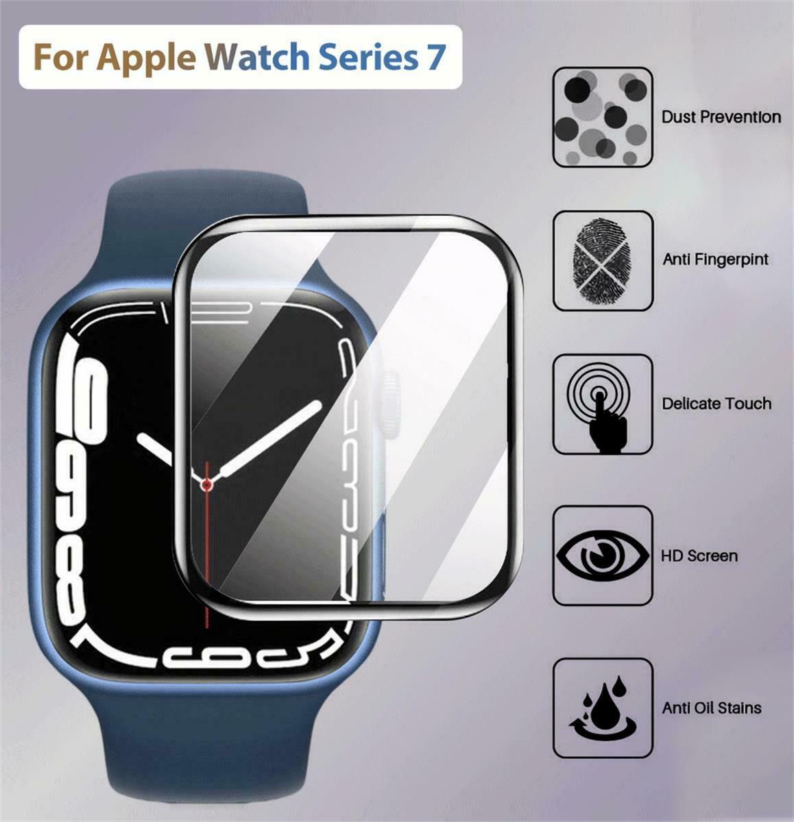 For Apple Watch 8 6D Glass Full Screen Protector