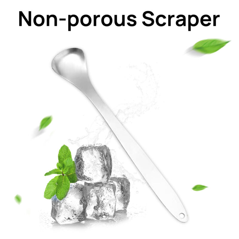 Tounge Cleaner Scraper Dental Care Oral Hygiene Mouth Kit Stainless Steel