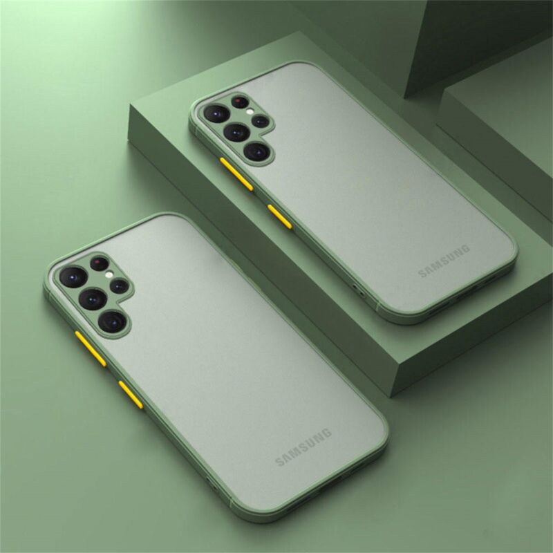 For Samsung S23 Ultra Plus A73 A53 A22 A13 4g 5g Case Shockproof Armor Matte Bumper Back Cover