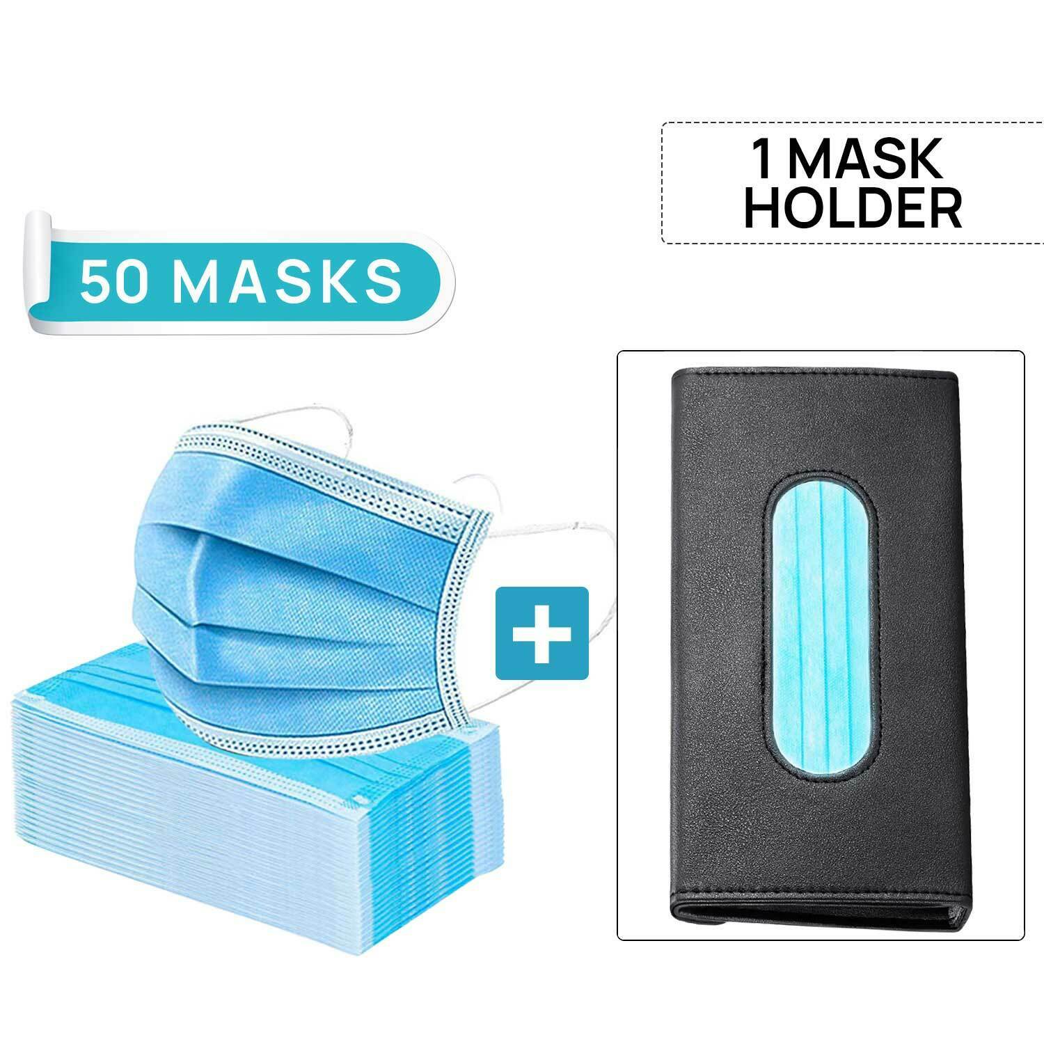 Car Mask Box Sun Visor Napkin Holder Backseat Tissue Purse Case Hanging Cover