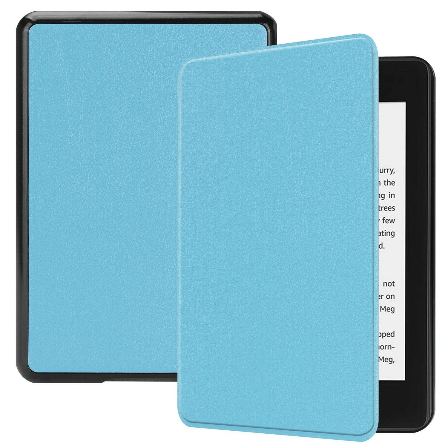 Shockproof Leather Case Cover For Amazon Kindle Paperwhite 1/2/3 (DP75SDI)-Aqua
