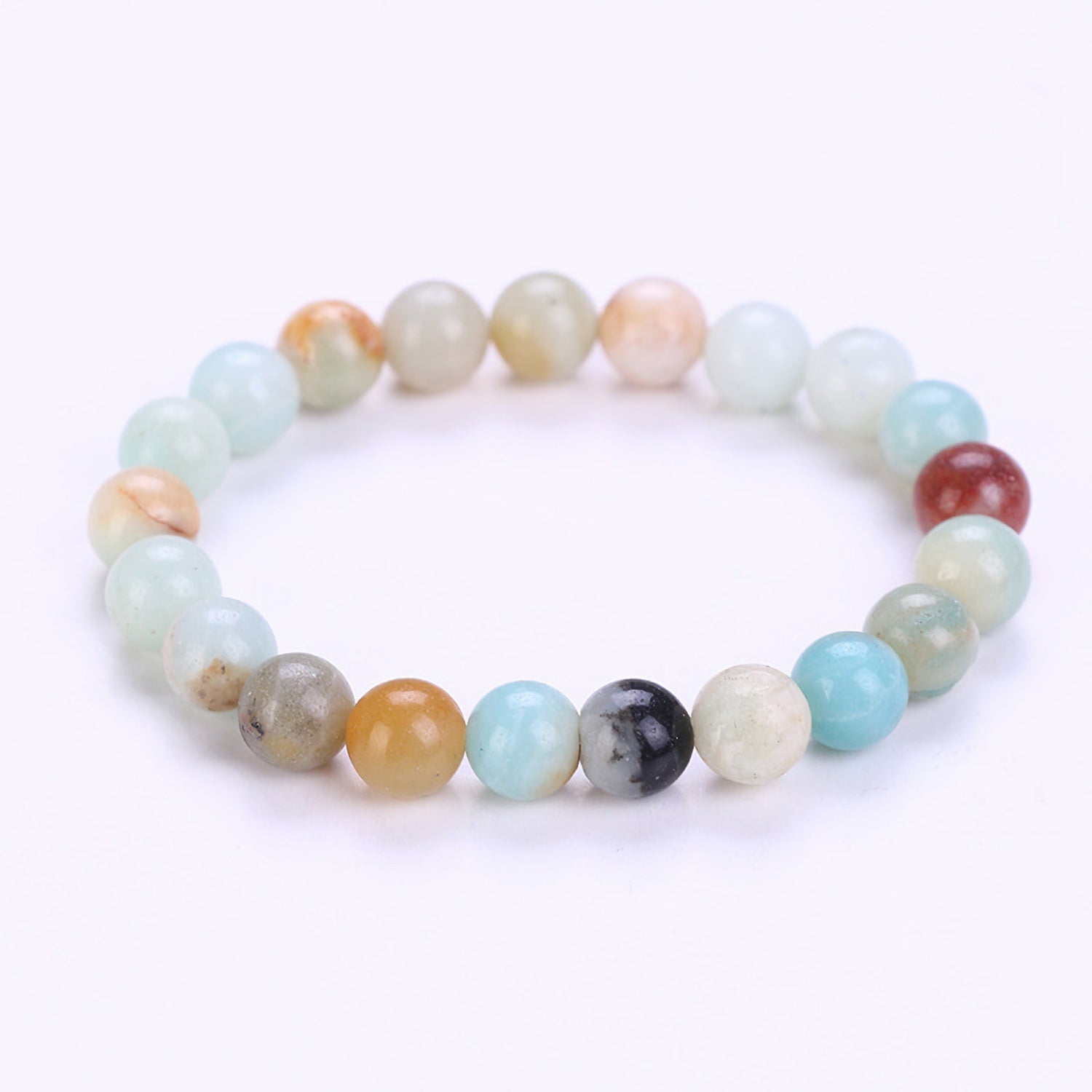 Natural Gemstone Beads Handmade Stretch Crystal Bracelets Healing Stone Reiki