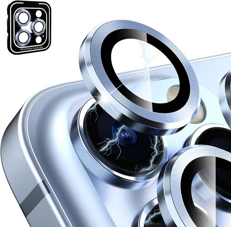 Maxshield For iPhone 14 13 Pro Max Camera Lens Tempered Glass Screen Protector