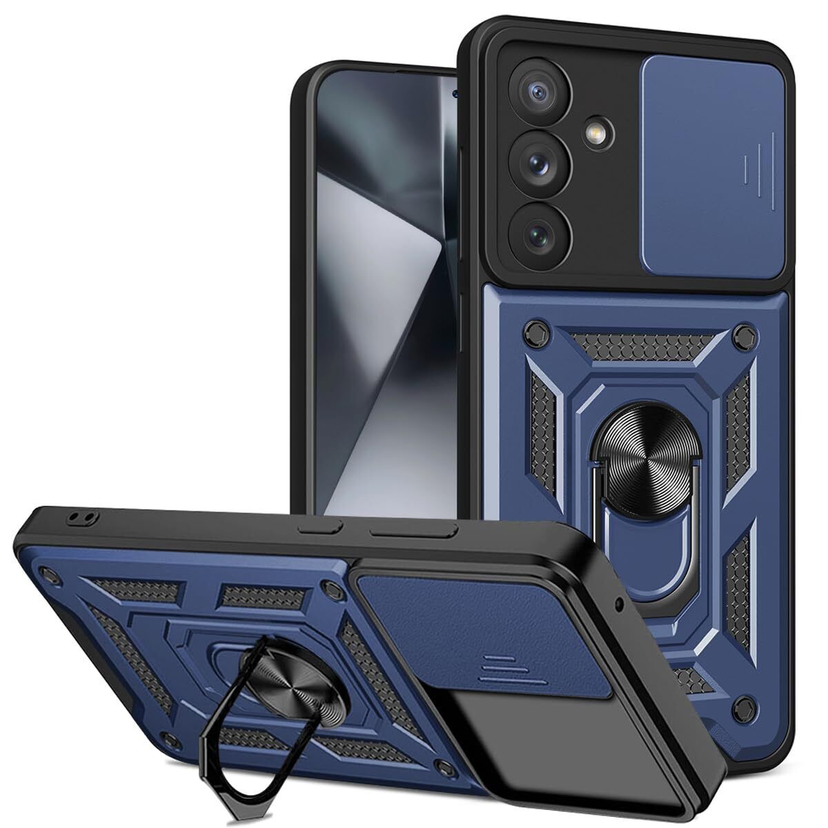 For Samsung Galaxy S24 Plus Ultra 5G Case Shockproof Magnetic Ring Cover