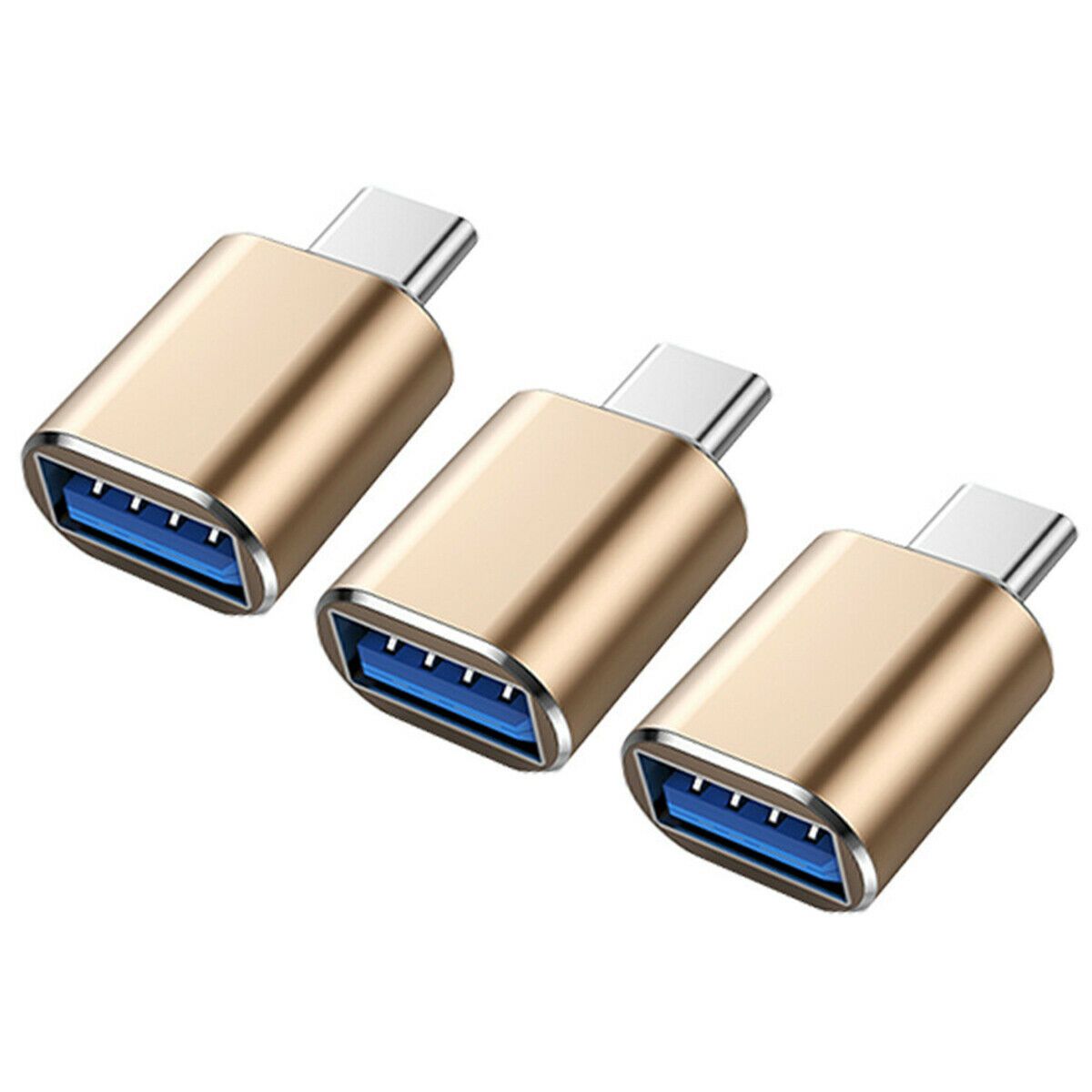 3X USB-C OTG Data Adapter USB Type C Male to USB 3.1 A Female Cable Converter