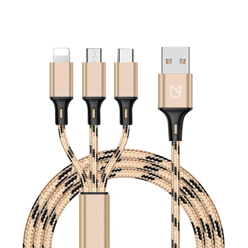 5 in 1 Multi USB Charger Charging Cable For iPhone USB TYPE C Android Micro