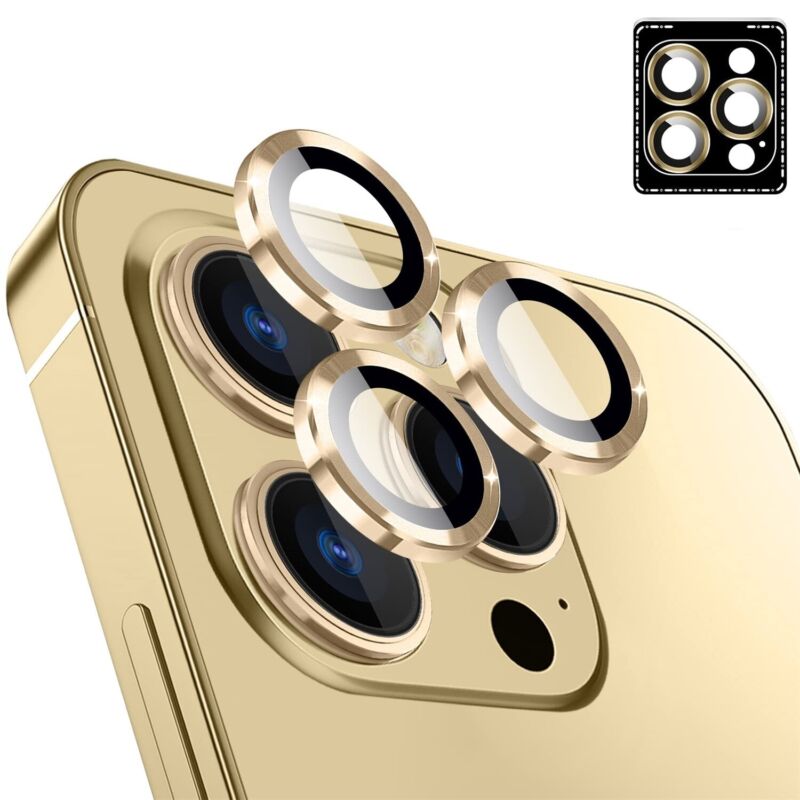 Maxshield For iPhone 14 13 Pro Max Camera Lens Tempered Glass Screen Protector