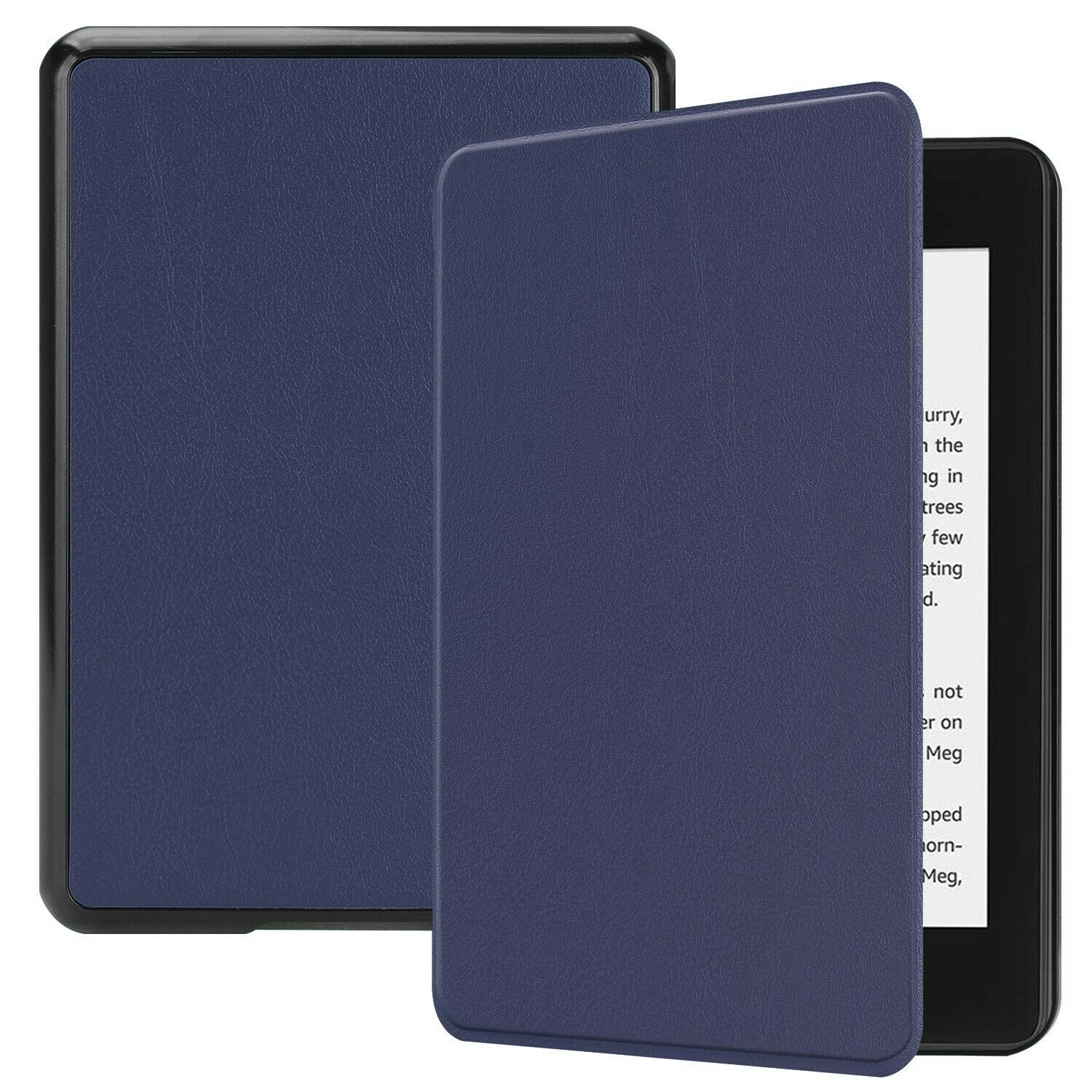 Shockproof Leather Case Cover For Amazon Kindle Paperwhite 1/2/3 (DP75SDI)-Navy