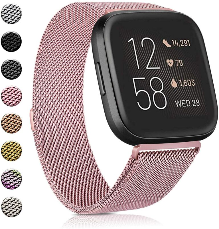 For Fitbit Versa 3 4 Stainless Steel Magnetic Watch Band WristBand