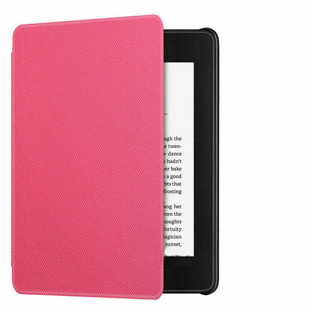 Amazon KINDLE Paperwhite 10th Flip Leather Folio Case Cover Slim Magnetic-Pink