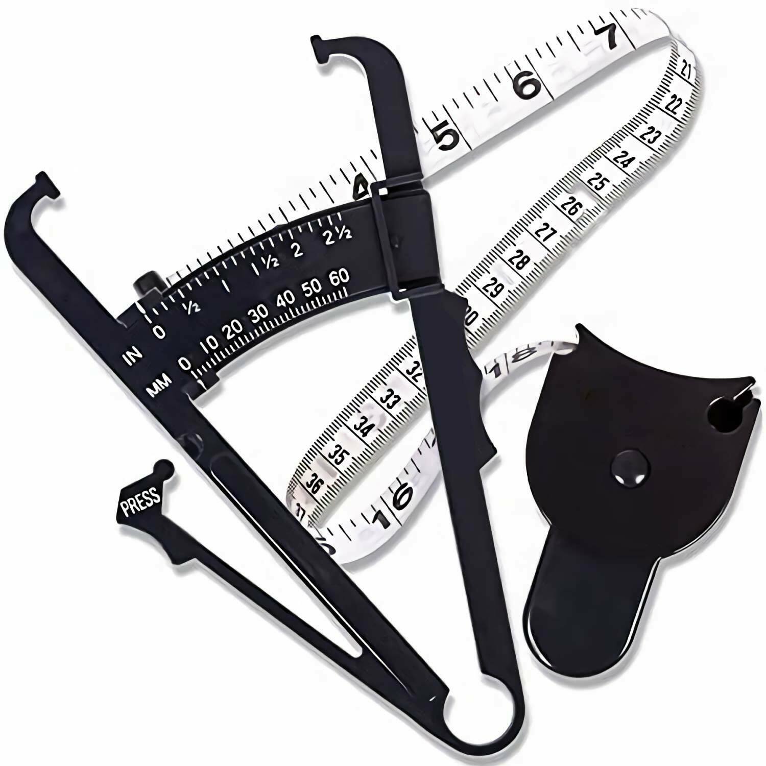 Body Fat Measurement Testing Caliper Skinfold Skin Fold Gym Weight Loss Test AU