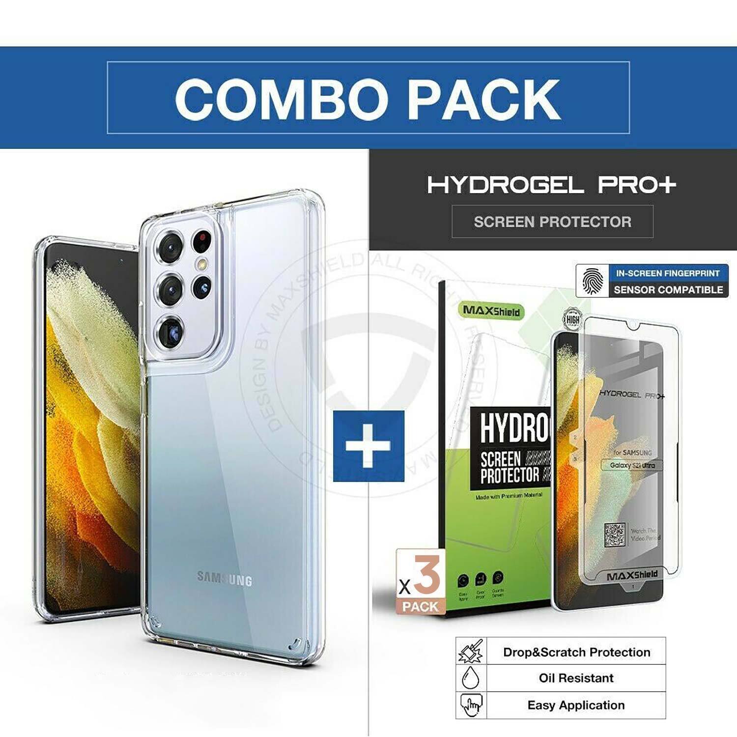 For Galaxy S24 Plus Ultra 5G Case Shockproof Clear Slim Cover