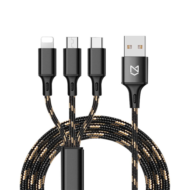 5 in 1 Multi USB Charger Charging Cable For iPhone USB TYPE C Android Micro