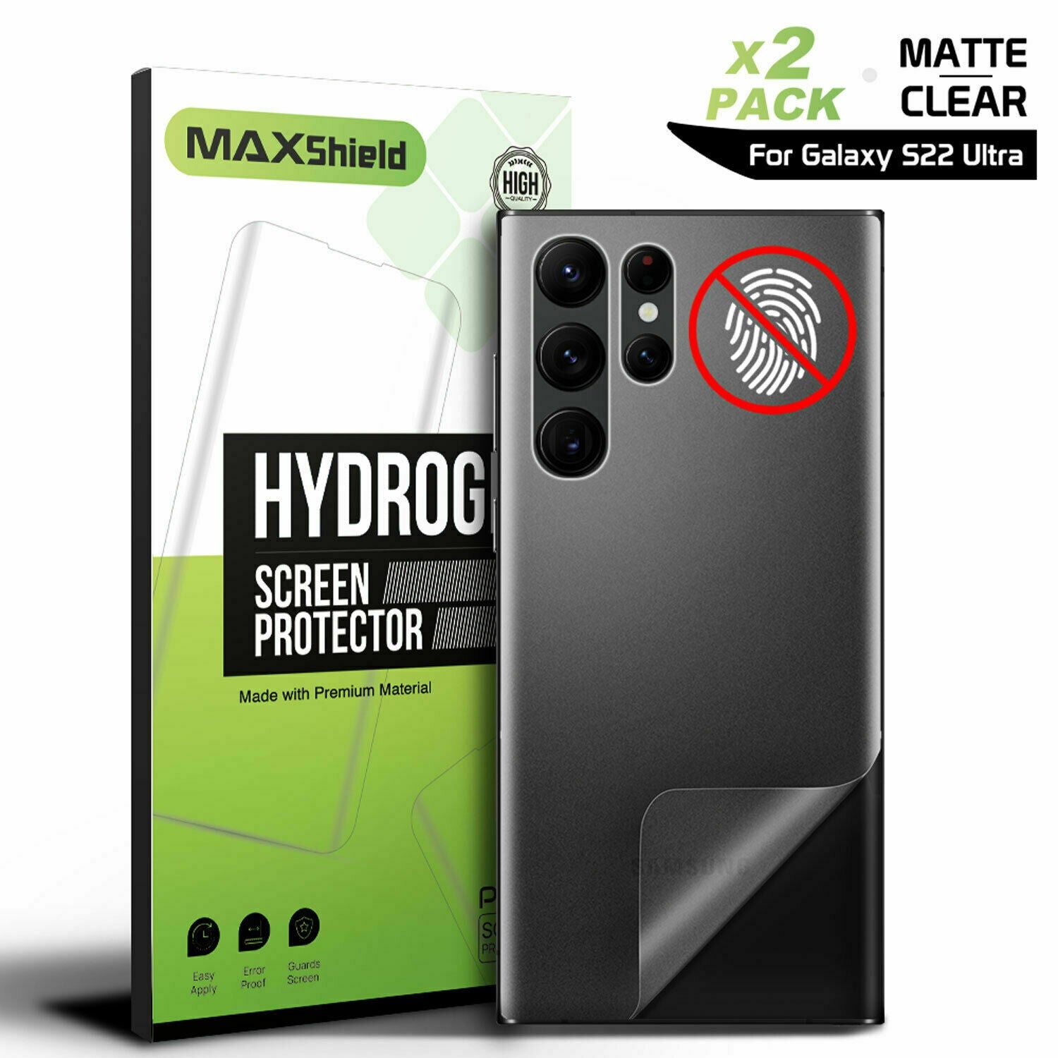 For Samsung Galaxy S22 Plus Ultra 5G Back Screen Protector Skin Clear Matte Film