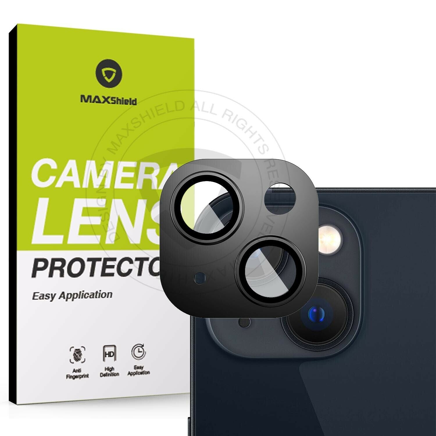[1 Packs] For Apple iPhone 14 Series Screen Protector Full Cover Metal Camera Lens Glass