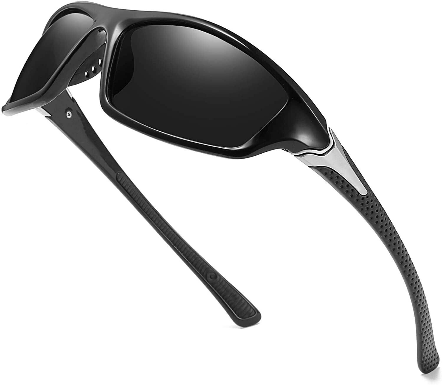 Men Sunglasses UV400 Polarized Glasses Fishing Sports Driving WrapAround Eyewear