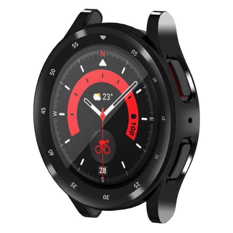 For Samsung Galaxy Watch 5 Pro 45mm Full Cover Screen Protector Case Cover
