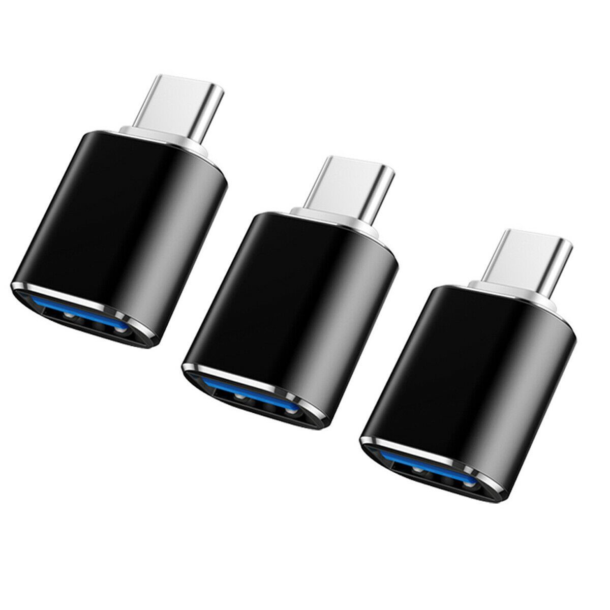 3X USB-C OTG Data Adapter USB Type C Male to USB 3.1 A Female Cable Converter