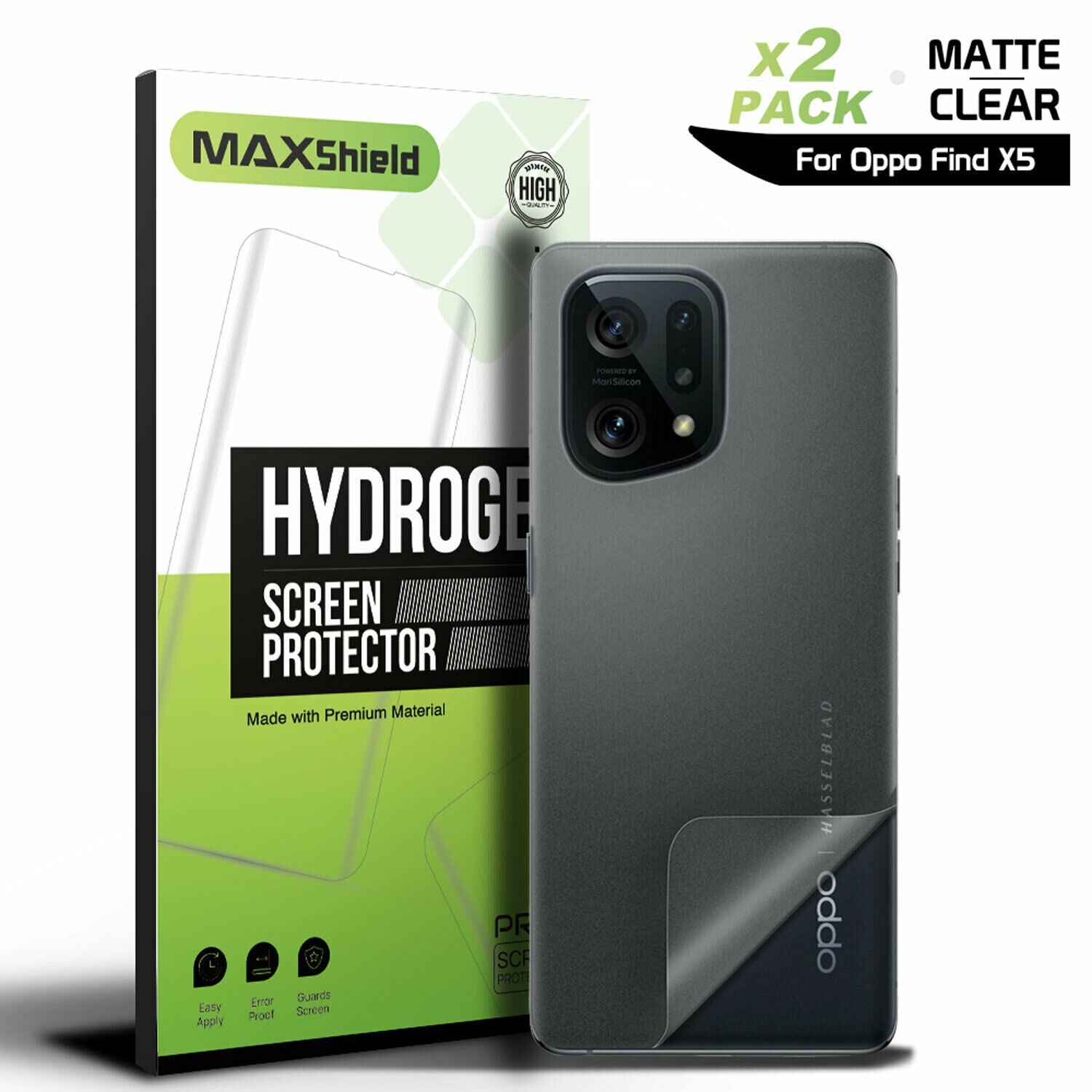 2X For OPPO Find X5 Pro Lite Hydrogel Full Coverage Back Screen Protector Film